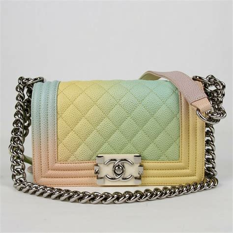 chanel rainbow le boy|Chanel bags for boys.